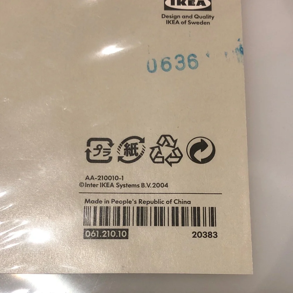 IKEA REDA White Plastic Mixing Bowl Set with Lids